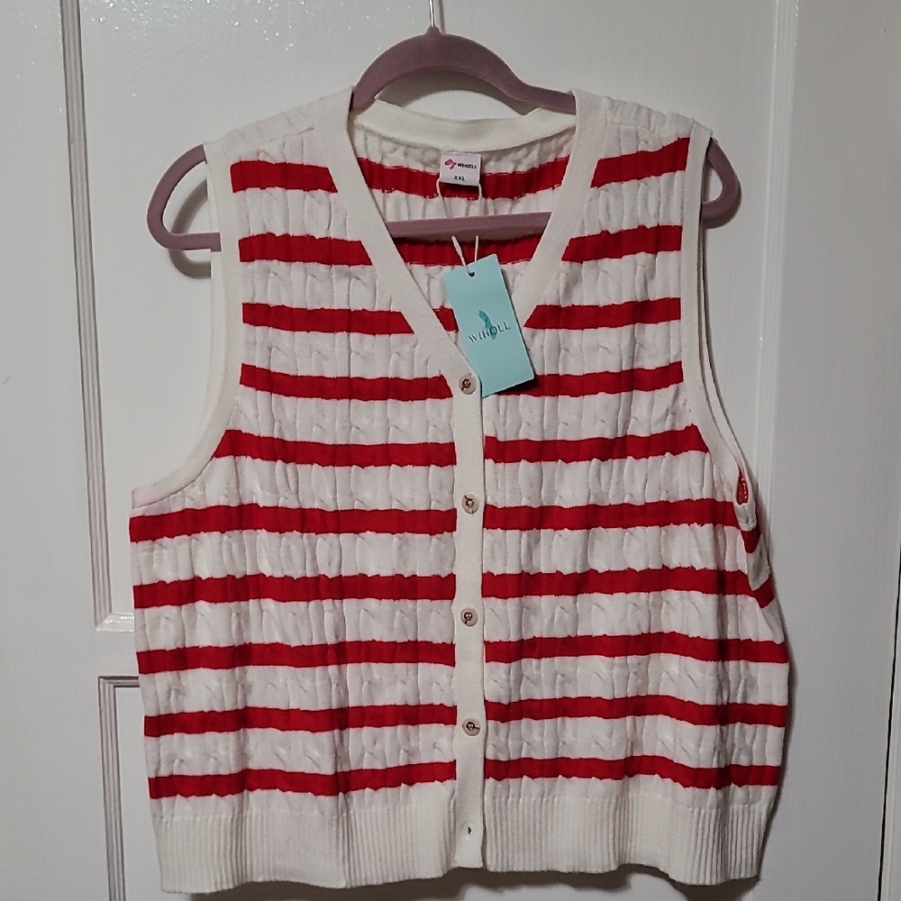 Womens Button Down Vest